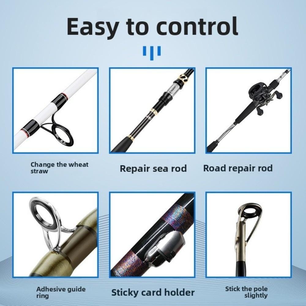 50ml Fishing Rod Glue Transparent AB Glue Repair Solution Epoxy Resin Guide Rings Repair
