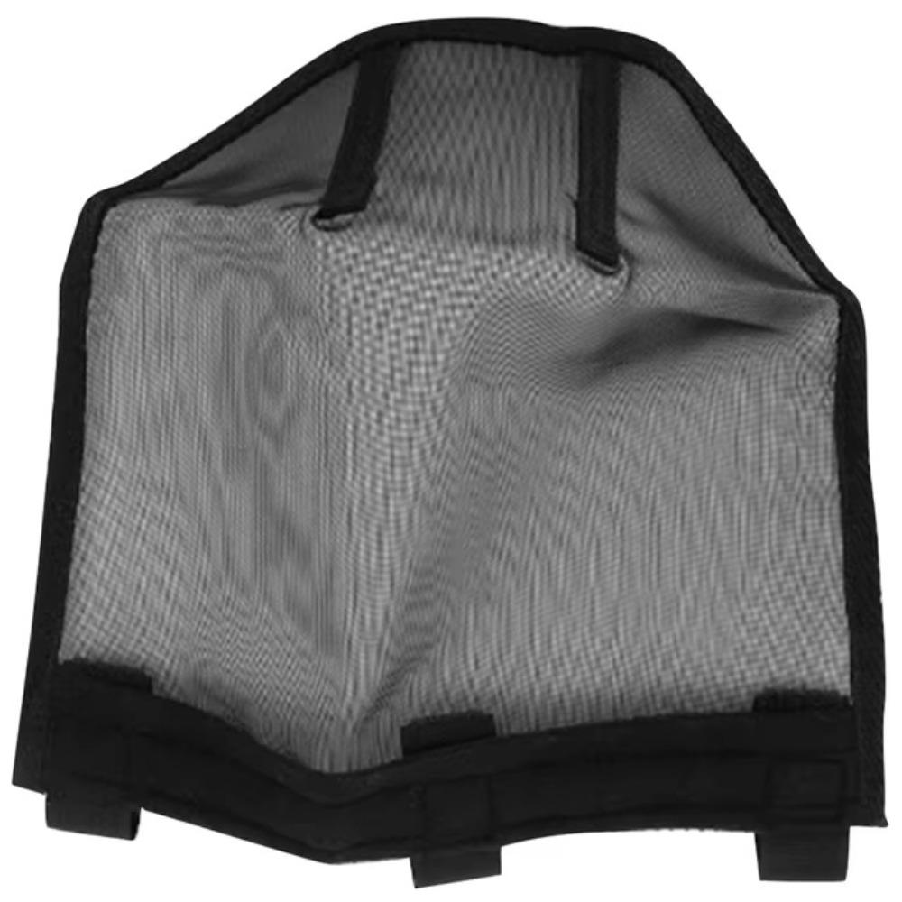 Черная сетчатая маска для носа лошади, дышащая маска для защиты от мух от животных, снаряжение для верховой езды