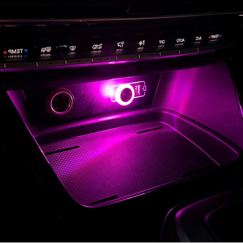 USB Автомобильная атмосферистая лампа, многоцветная светодиодная лампа настроения, Plug & Play, окружающее освещение, подходит для автомобиля, дома, ночного освещения