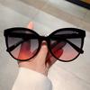 Vintage Fashion Oversized Cat Eye Sunglasses for Women Brand Designer UV400 Sunglasses