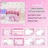Kuromi Convenience Sticker Cartoon Transparent Stickable Sticky Paper Sticker Full Adhesive Multi Style Sanrio Label Sticker