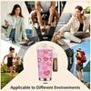 Pink Heart Pattern Travel Stainless Steel Insulated Coffee Tumbler Vacuum Thermal Cup,Leakproof Reusable Drinkware for Gift Office