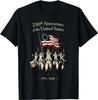 USA 250th Anniversary 4th of July Revolutionary War Soldiers T-Shirt