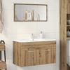 VidaXL Bathroom Vanity Cabinet Artisan Oak Engineered Wood, Bathroom Sink Cabinet, Bathroom Furniture 856216