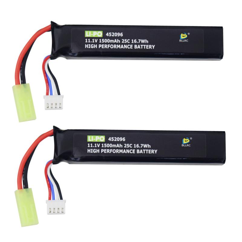Литиевая батарея 3s 11,1 В 1500 мАч 25c с мини-разъемом Odamiya для страйкбола G36c M4a1-ris M4a1