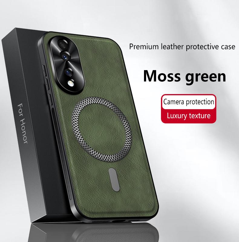 For Honor 80 80 Pro leather full-cover magnetic waterproof shockproof fingerprint phone case