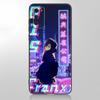 Чехол Vaporwave Glitch с аниме для Samsung Galaxy A12 A02S A22 A32 A52 A72 A71 A51 A41 A31 A21 A11 A50 A70 A10S A20S, черный чехол