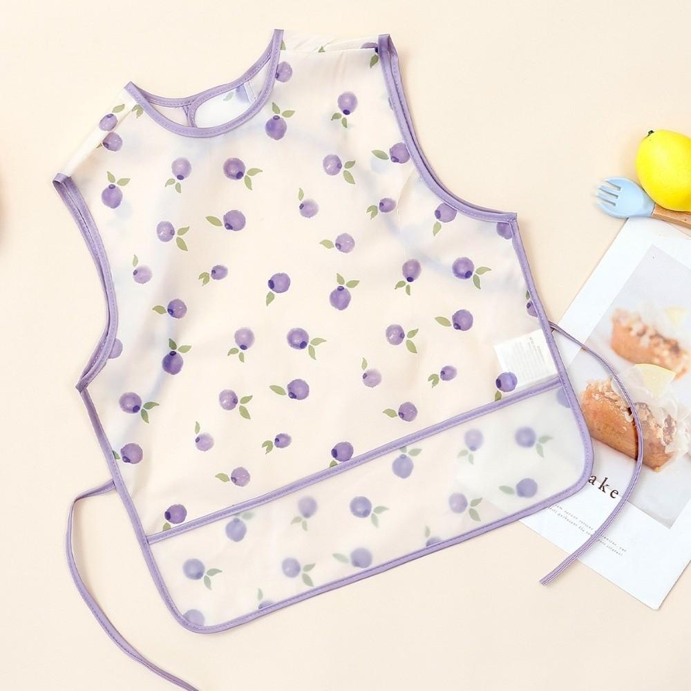 Waterproof Baby Feeding Bib Sleeveless Design Infant Food Bib Kids Smock Bib For Infant Boys