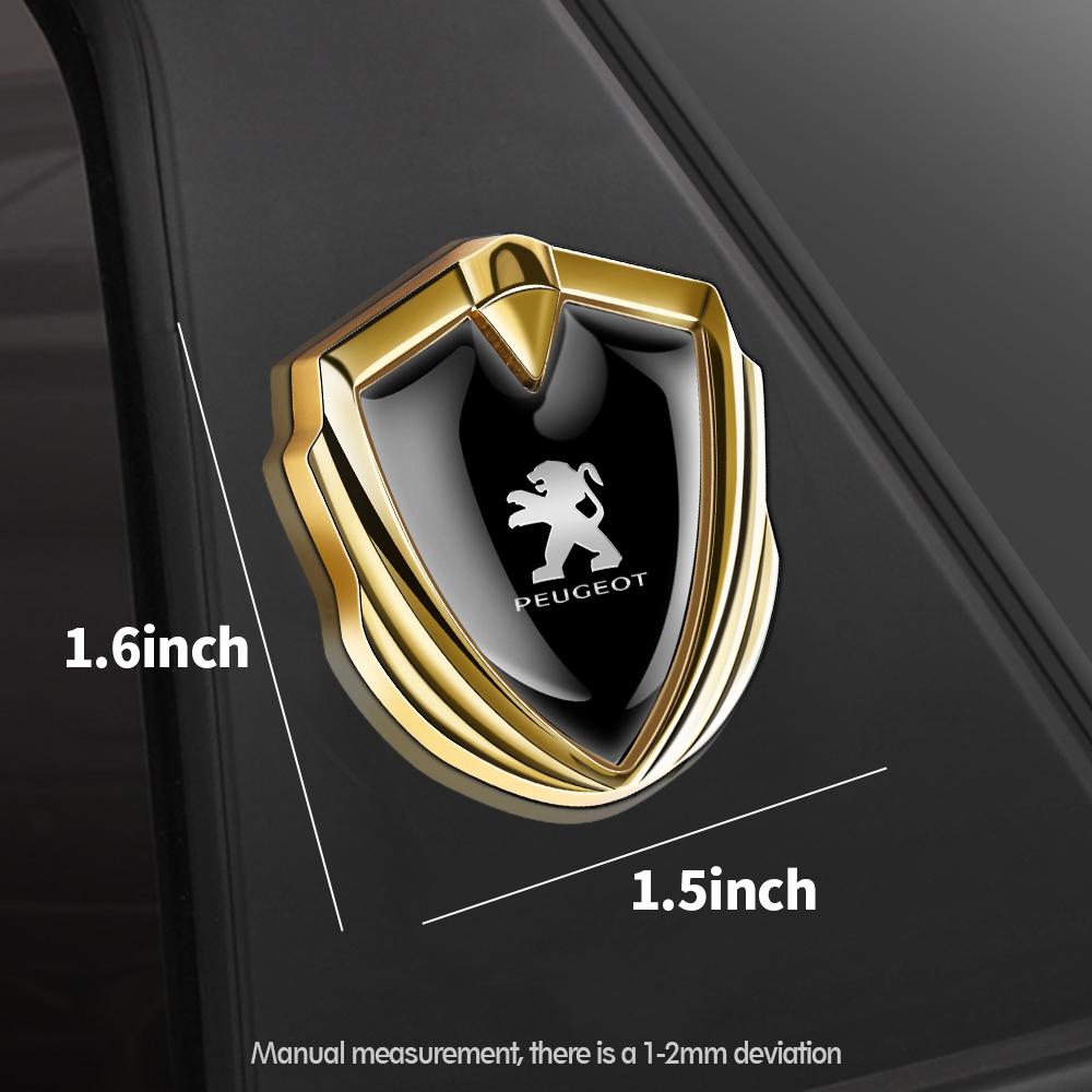 3D Metal Car Body Trunk Emblem Sticker Badge Decoration Decal For Peugeot 206 408 107 2008 207 208 3008 306 307 308 Accessories