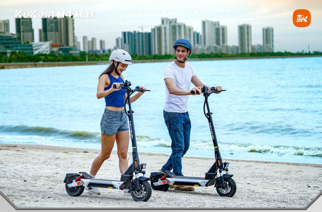 KUKIRIN M4 MAX Electric Scooter 10" Tires 800W Motor 48V18Ah Battery Max Range 64km 45km/h Max Speed Dual Spring Shock Absorption