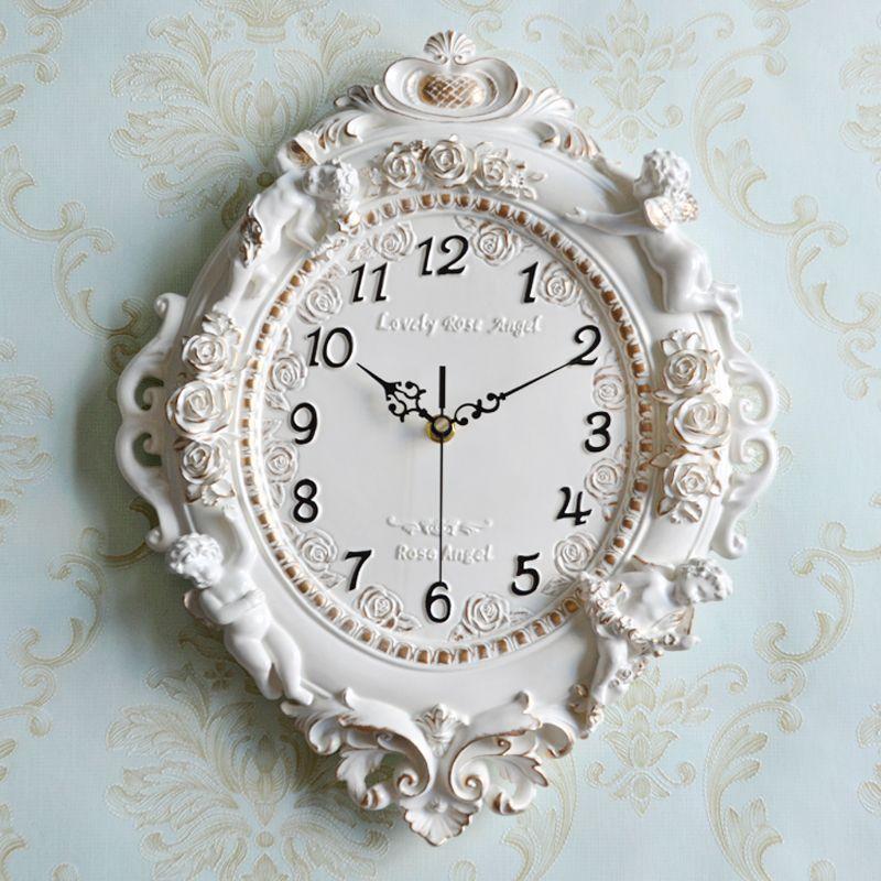 Ретро настенные часы для гостиной, простые модные настенные часы для спальни, бесшумные кварцевые часы, современные часы