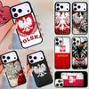 Польша Польский Флаг Чехол для Телефона Для iPhone 17 Air 14 15 13 12 Max Чехол Для Apple 16e 11 Pro Max Plus Coque