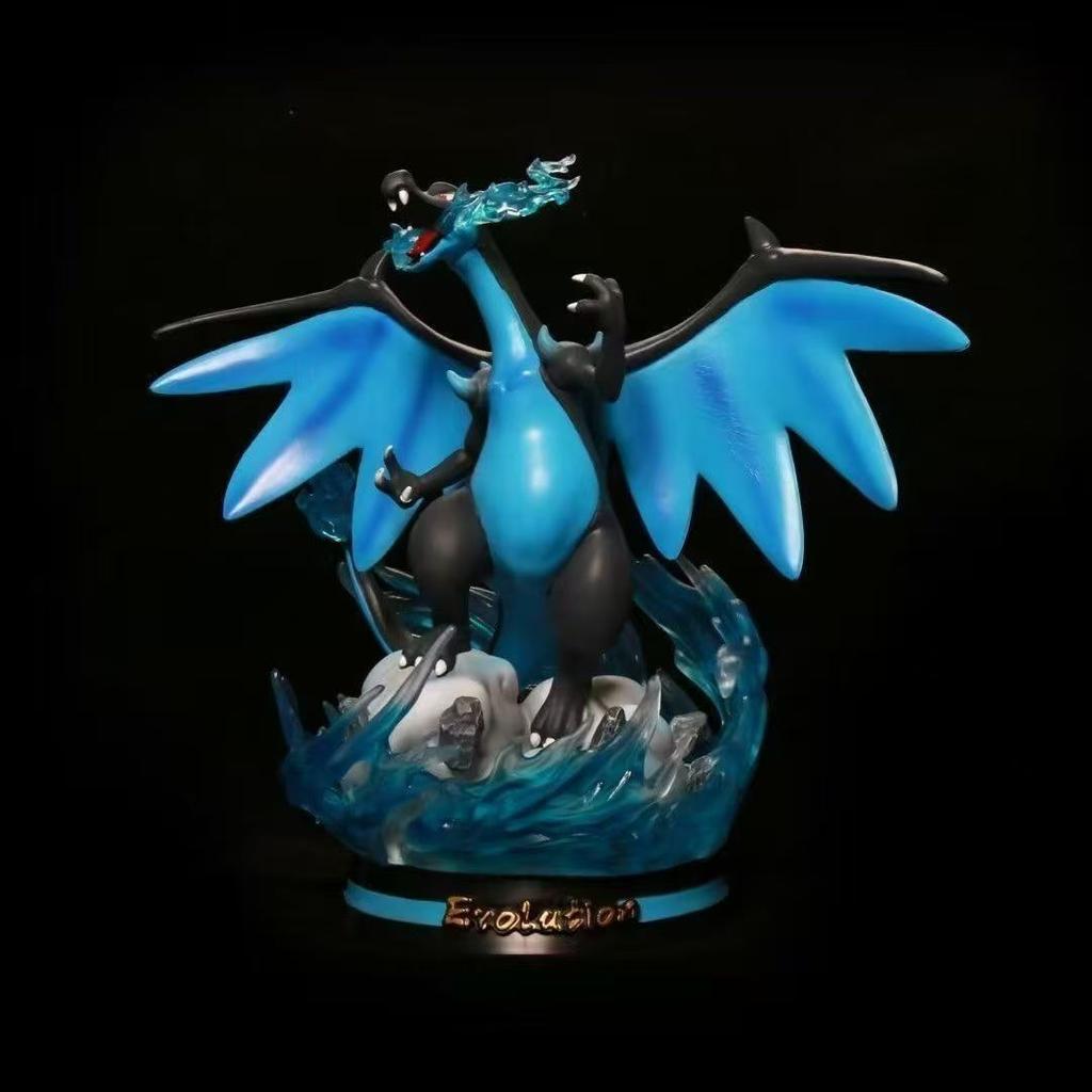 28CM Pokemon EDG Charizard Bulbasaur Mewtwo figures PVC CuteLeaf partner Idiot Cute Surfing Charming Collection Mode Gifts