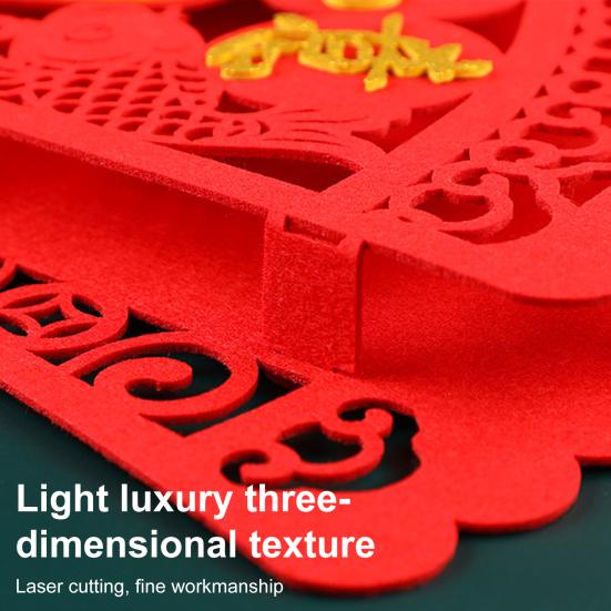 Китайское новогоднее украшение из фетра, весенний фестиваль, кулон «Фу Фортуна», китайские подвесные украшения на удачу для новогоднего декора двери