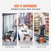 VEVOR Folding Hand Truck, 309 lbs Load Capacity, Aluminum Portable Cart, Convertible Hand Truck and Dolly with Telescoping Handle and PP+TPR Wheels