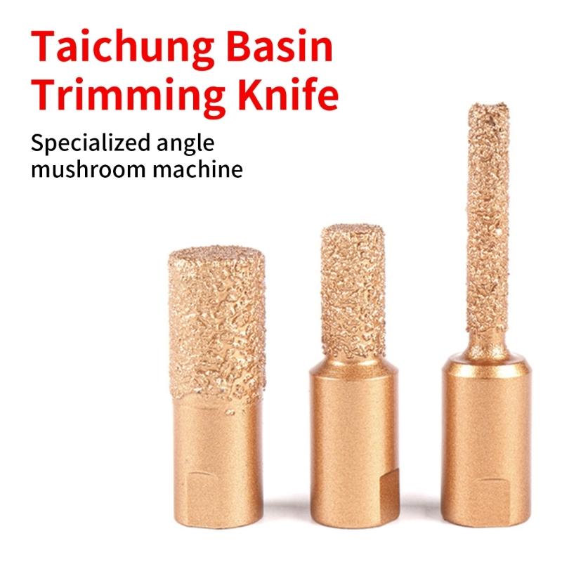 3 шт. Сверхпрочное сверло с резьбой M10 Инструмент для прорезания пазов в раковине для угловой шлифмашины Керамическая плитка Мрамор Прецизионная обработка