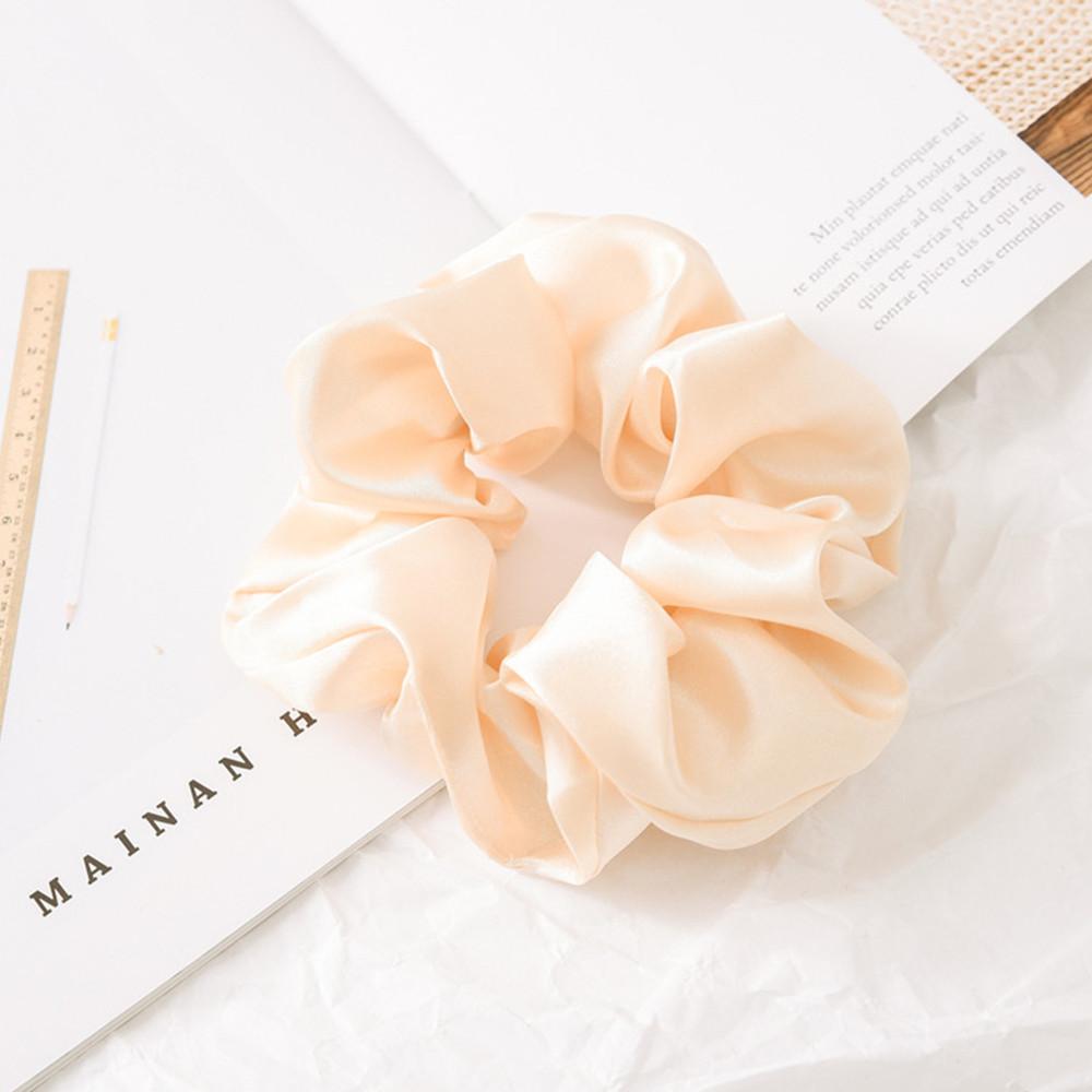 Hair Bands Hair Accessories Satin Silk Hair Tie Hair Rope Ponytail Holder Elastic Scrunchies