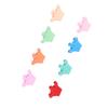 100pcs Crown Shaped Small Hair Claw Clips for Women Girls Cute Matte Colorful Strong Hold Tiny Hair Claw Clips