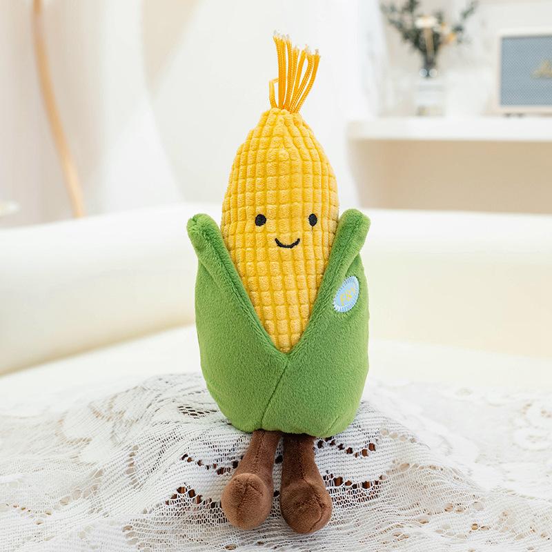 Fun Simulation Vegetable Plush Pendant Cute Vegetable Plush Doll Carrot Corn Doll Children's Gift