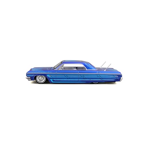 Maisto 1/26 Chevrolet Impala 1964 Синий Custom Lowriders Series / Металлическая модель автомобиля (Готовый продукт) 32547
