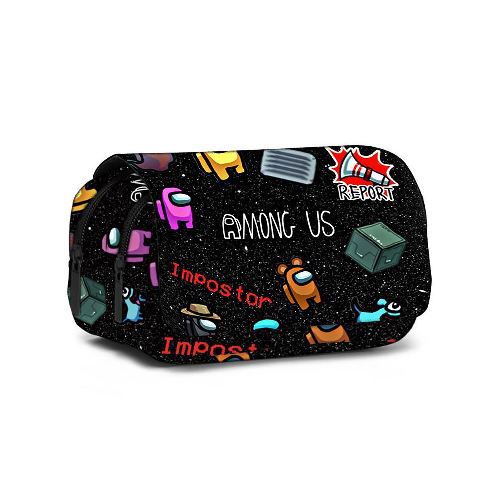 Пенал в стиле игры Among Us, вместительный, повседневный, для подростков