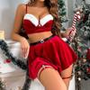 Рождественский Набор Веселья Новое Рождественское Сексуальное Белье Сексуальная Униформа Сексуальный Комплект Белья