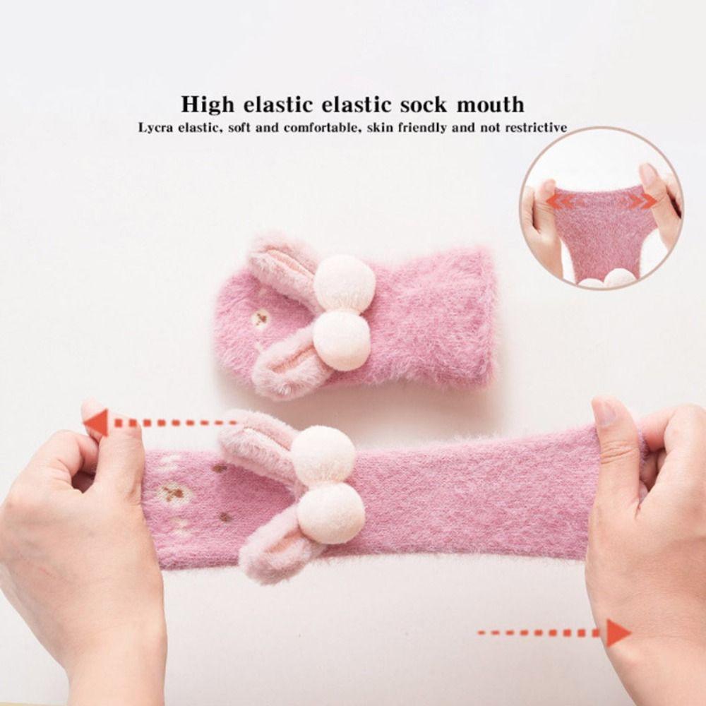 Plush Toddler Shoes Warm Newborn Floor Socks Cute Baby Socks Shoes Winter