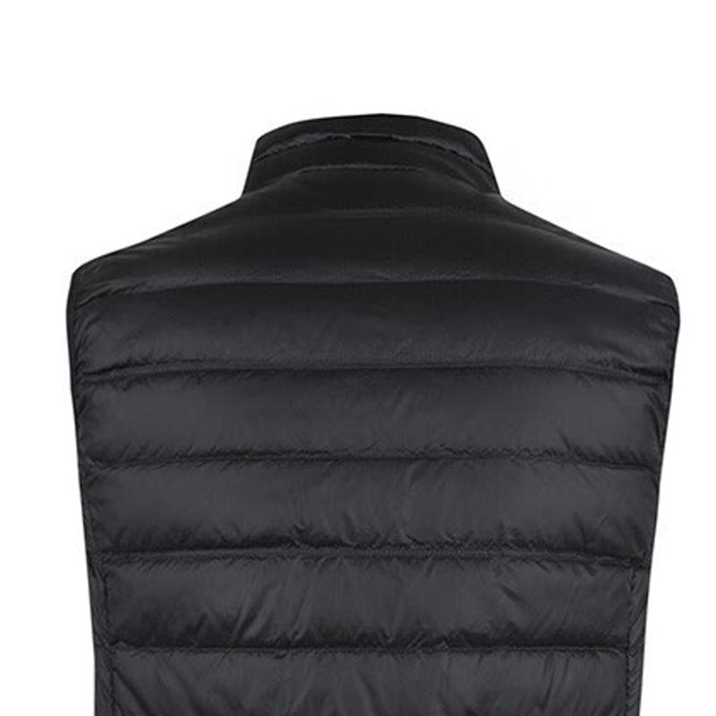 Emporio Armani EA7 Стеганый жилет на молнии с воротником-стойкой с буквенным принтом Мужской жилет Черный 8NPQ01-PN29Z-00208