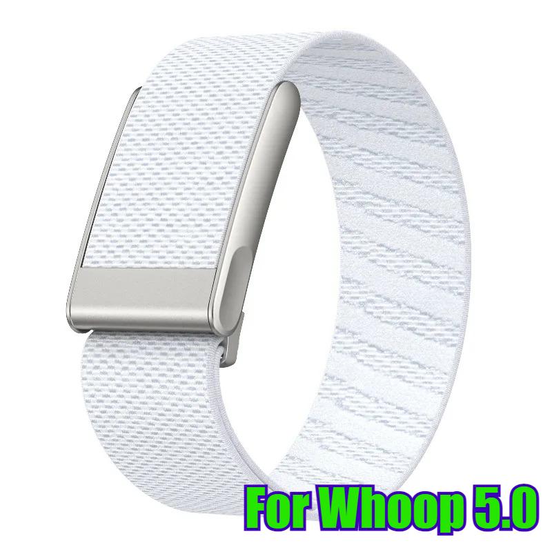 Compatible with WHOOP 5.0 / For Whoop MG WristBand Soft-Touch Silicone Waterproof Sweatproof Soft Adjustable Rubber Band for Whoop 5.0/MG