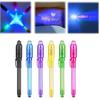 Glow-in-the-Dark Purple UV Invisible Marker - Minimalist Fluorescent Money Detector Pen.