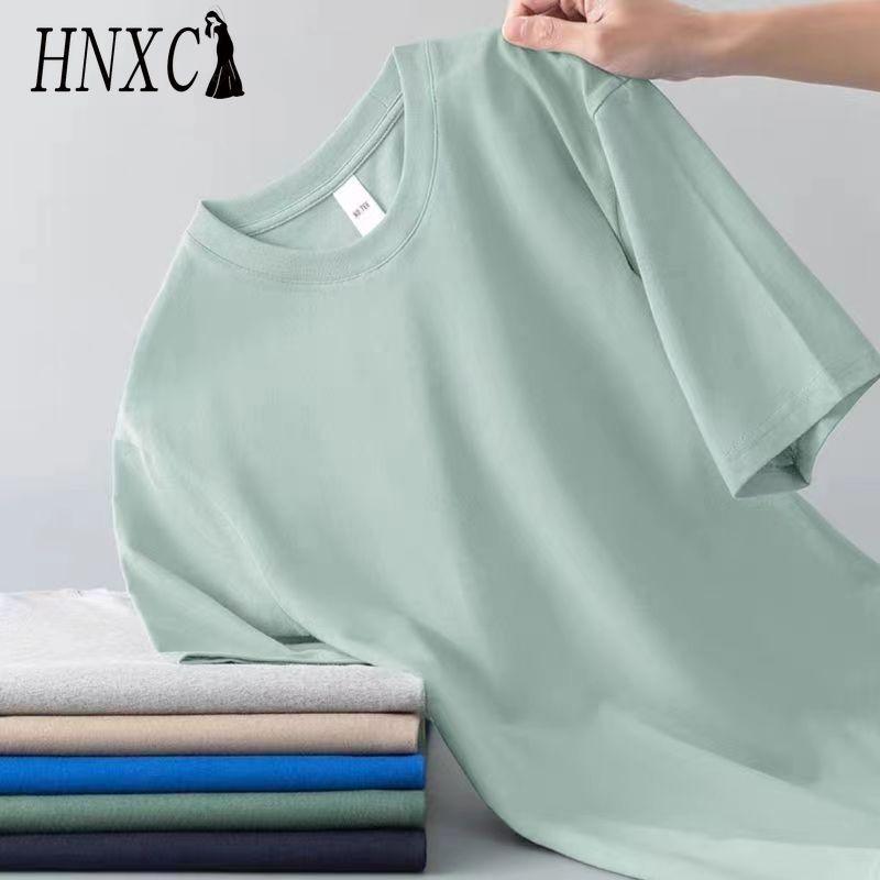 Футболка с коротким рукавом из хлопка HNXC, мужская модная свободная рубашка с коротким рукавом и принтом «Сострадательная рубашка»
