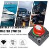 Battery Disconnect Switch, 12V-48V Power Isolator 1-2-Both-Off Switch, Waterproof Dual Battery Switch for Marine Boat Car RV ATV UTV Vehicles,
