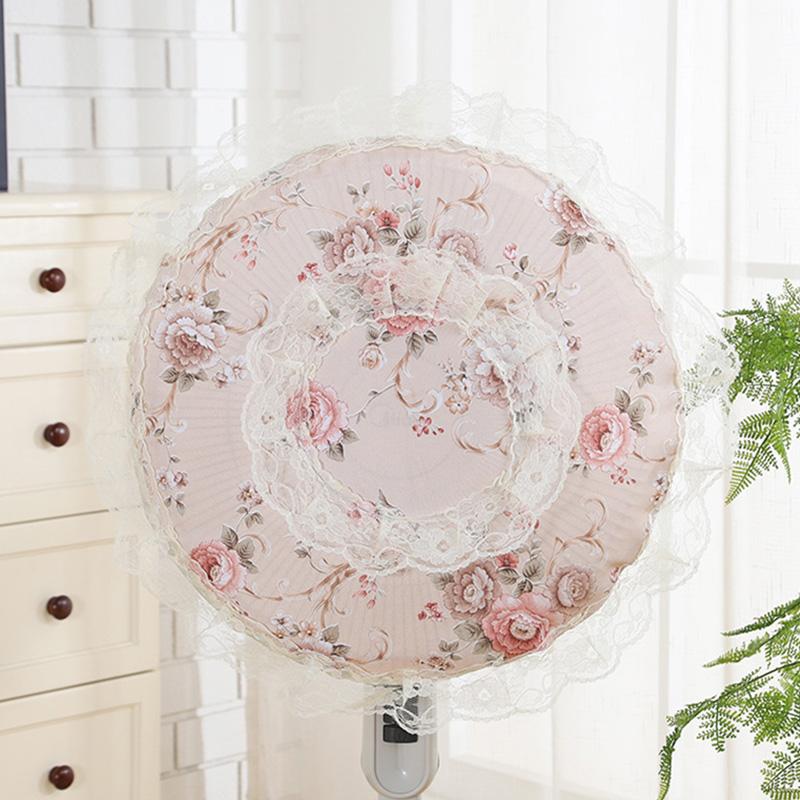 1PC Embroidery Flower Children Anti-Pinch Bag Accessories Home Decor Fan Dust Cover