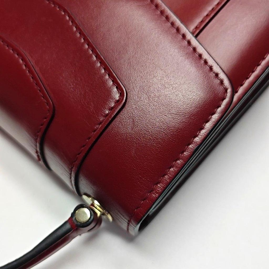 [Pre-Owned] Serpenti Forever Small Red Leather Snake Head Embellished Tote Shoulder Crossbody Bag - Good #15IN6JU
