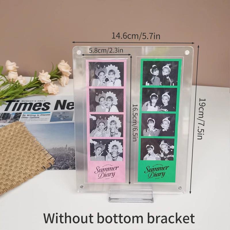 Acrylic Photo Frame Kpop Picture Frame Idol Photocard Stand Photocard Holder Cards Display Stand Picture Collect Table Decor