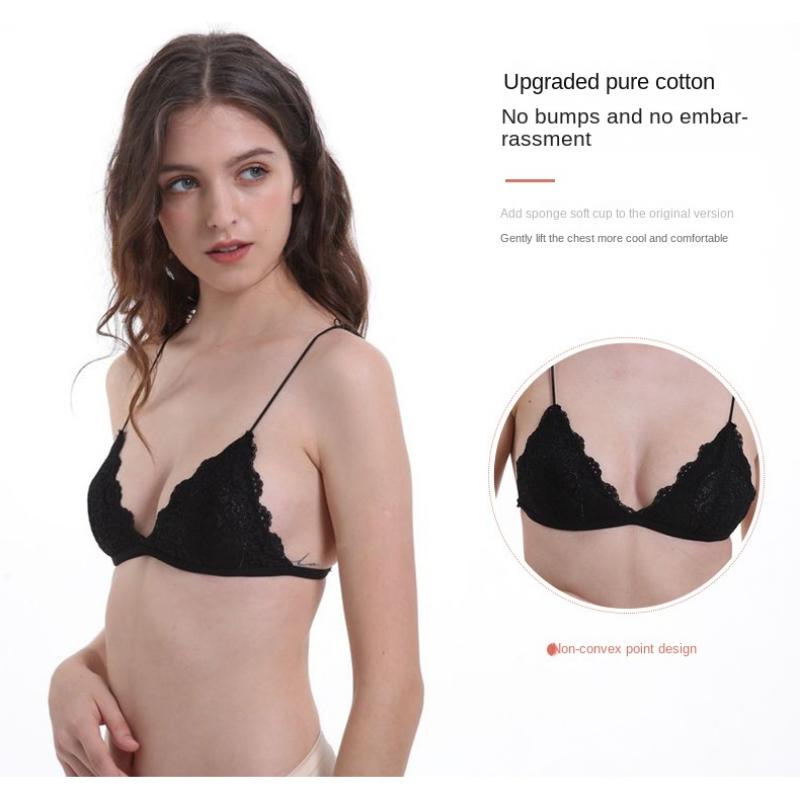 Новый сексуальный французский кружевной бюстгальтер без стального кольца в Европе и США, тонкое нижнее белье с защитой от ударов, женское