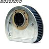 Red Blue Motorcycle Air Filter High-Flow Air Cleaner Intake for Harley FXSB FLST FXST FXD Softail Dyna Fat Boy Fat Bob 2007-2015
