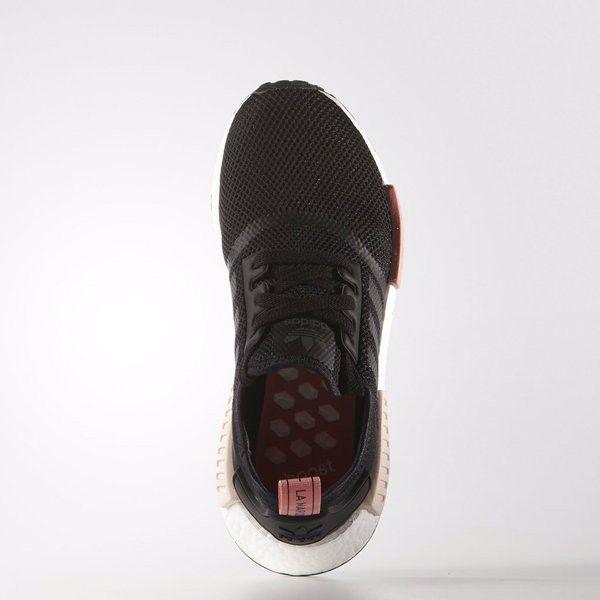 Adidas Womens NMD_R1 'Peach Pink' (women's sizes) Core Black / Core Black / Peach Pink Casual Shoes S75234
