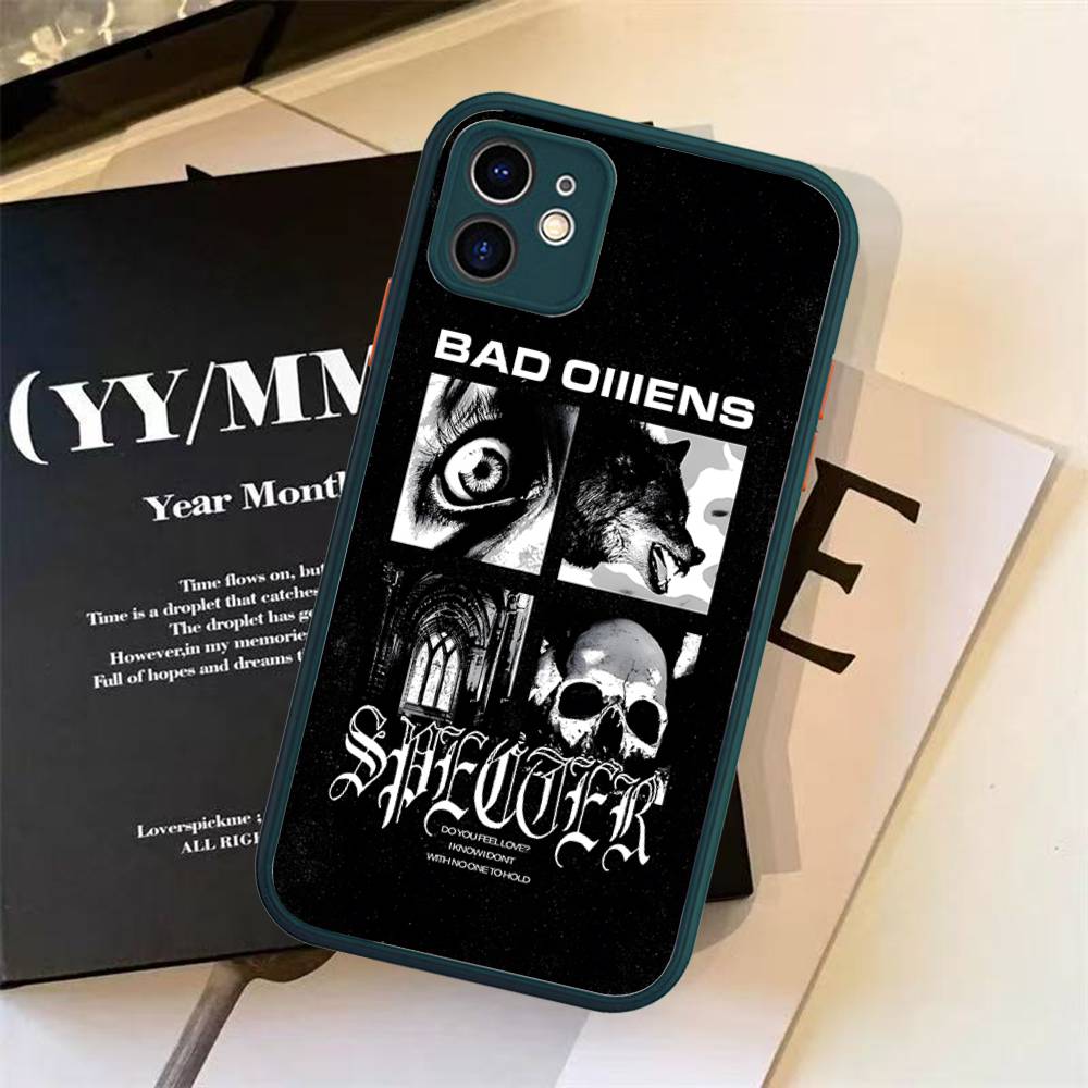 Чехол для телефона музыкальной группы Bad Omens для iPhone 16e 16 15 14 13 12 11 Pro Max X XS Max Plus Матовый Прозрачный