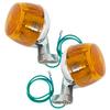 MONOSTORE Motorcycle Turn Signal Orange Light Lamp Retro Stay Monkey American Motorcycle CB Hawk Universal 2pcs
