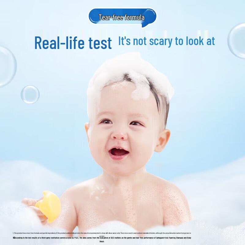 Safeguard Kids 2-in-1 Milk Scent Bubble Wash