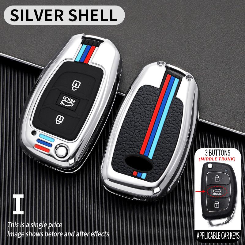 Чехол для ключа Hyundai для ix35, ix25, Mistra, Elantra, Reina, Tucson, сумка для ключа с пряжкой