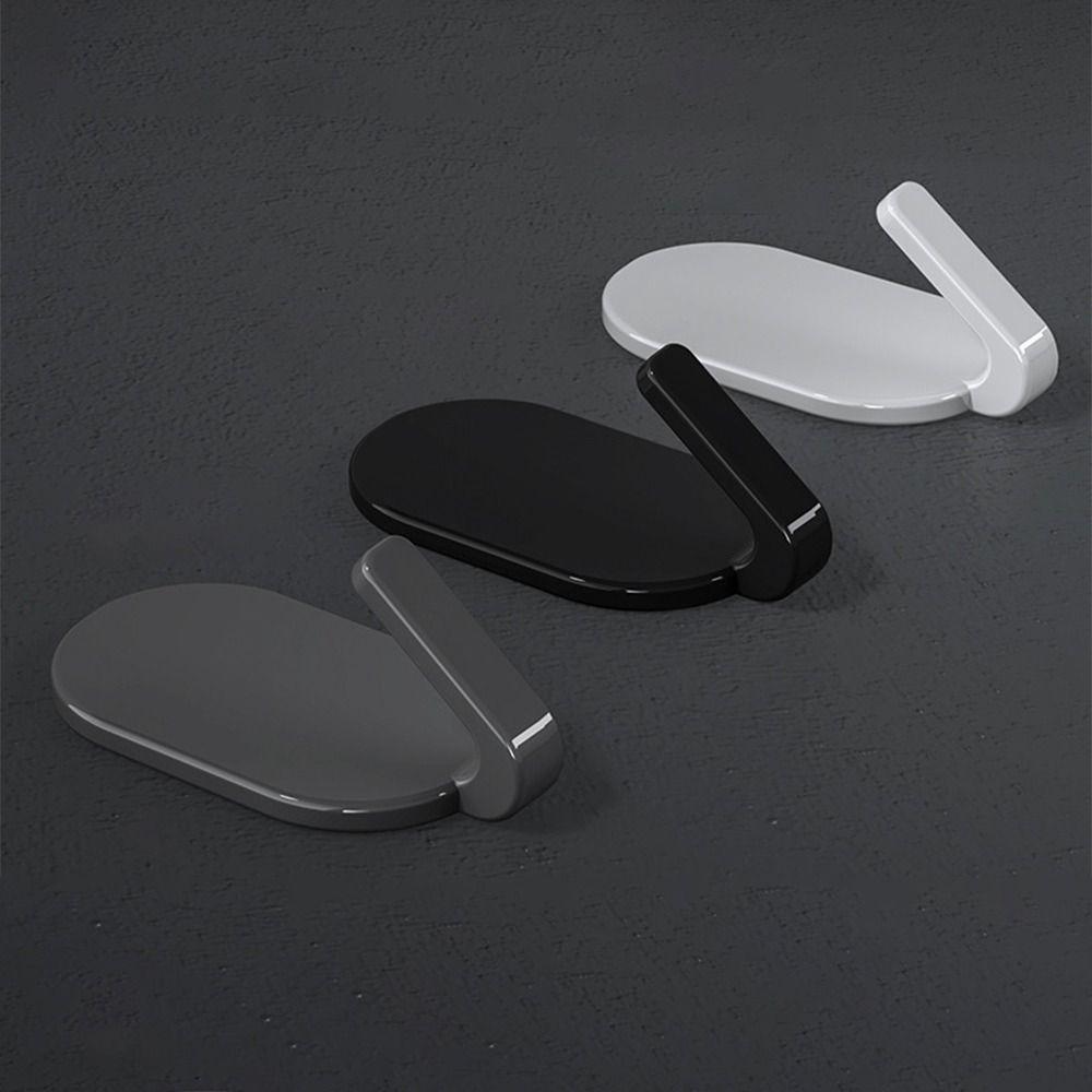 5PCS Self Adhesive Behind The Door Hook Traceless Wall Mounted Key Holder Kitchen Use
