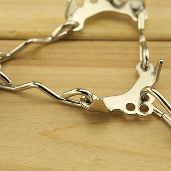 2 шт. Кошки для обуви Ледоступы Шипы для сцепления Снежные накладки Противоскользящие 6 металлических шипов Легко надеваемые кошки для ботинок Обувь Пеший туризм Альпинизм