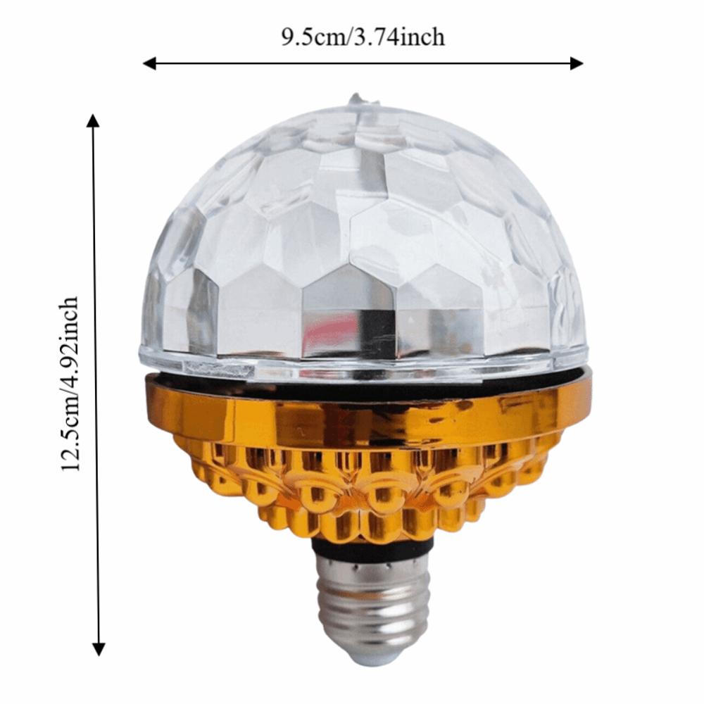 2 шт. Современный светодиодный диско-светильник AC 85-265V E27 Золотой диско-шар со патроном Разноцветный волшебный шар для караоке