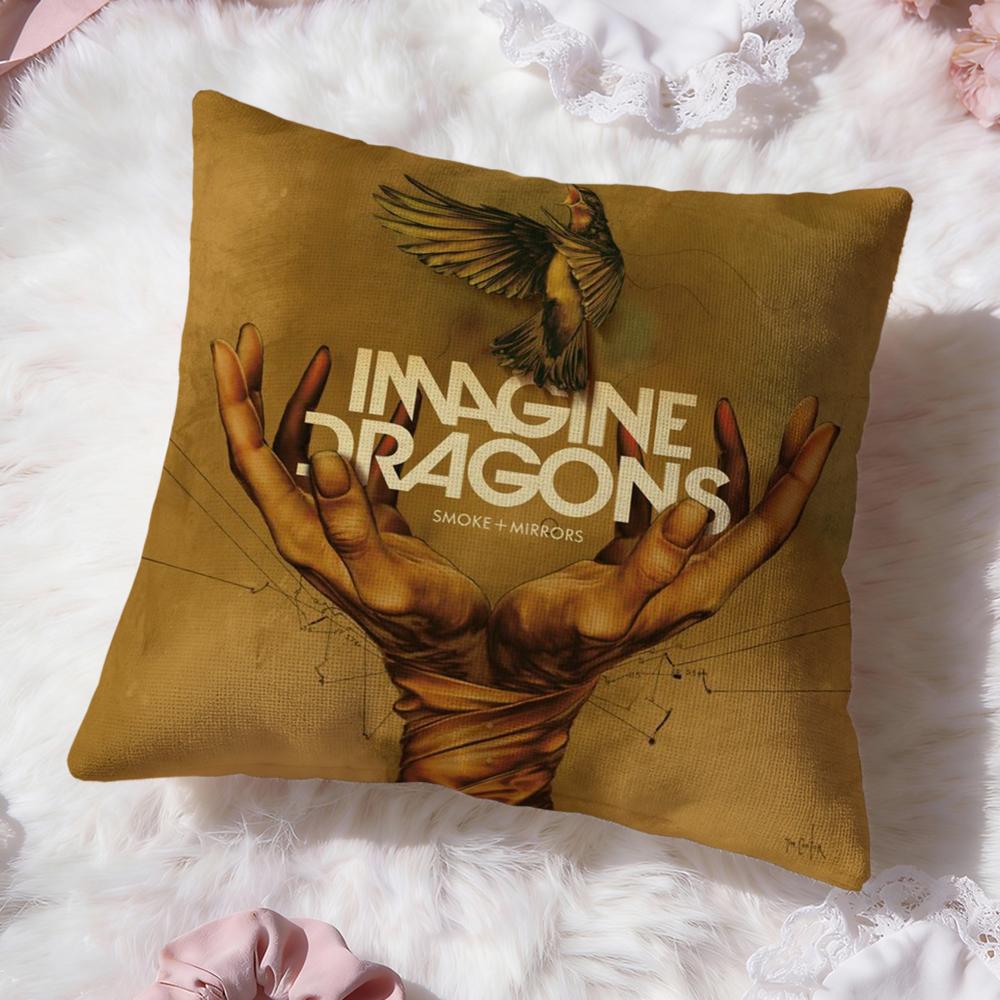 Полоса I-Imagine Dragons Чехол на подушку Премиум-комфорт Двусторонний чехол для подушки - Дизайн «Два в одном» для любой комнаты и салона автомобиля