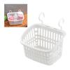 Hanging Shower Caddy Sturdy Plastic Draining Holes Space Saving Simple Hanging Laundry Basket for