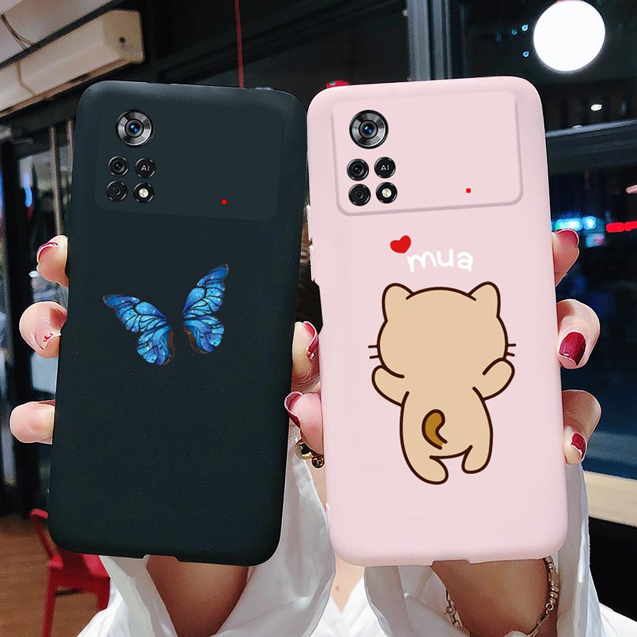 Чехол для Xiaomi Poco X4 Pro 5G Милый Мультяшный Задний Чехол Мягкий Силиконовый Чехол для Телефона Для Xiaomi Poco X4 X 4 PocoX4 Pro X4Pro 5G Funda