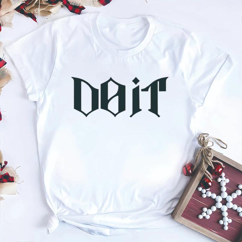Tshirt K-pop Shirts Harajuku Tops Streetwear Unisex Short Sleeves Casual Tops