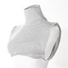 Solid Color Turtleneck Fake Collar Extensions Half Top Blouse New Mock Neck Cover